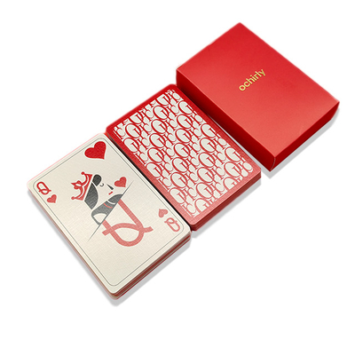 2 Deck Suit Playing Card With Rigid Magnetic Book Box Private Logo Design Board Game Card For Party